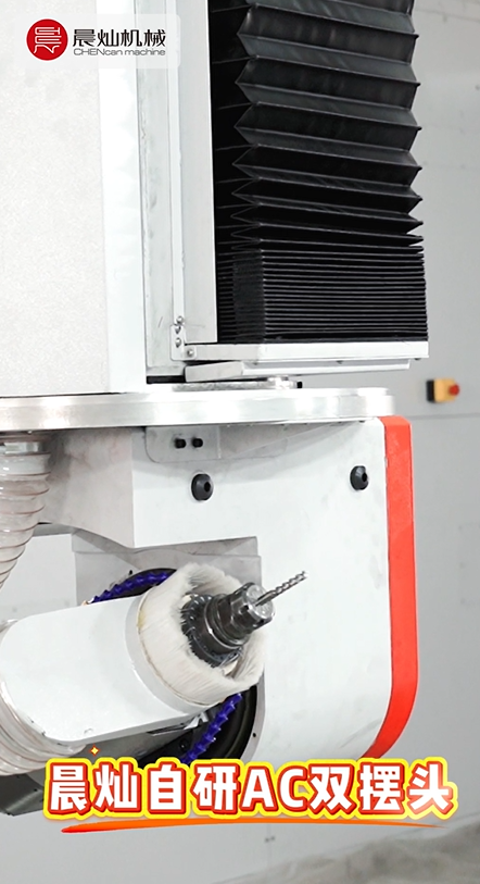 【晨燦智造】AC雙擺五軸頭·自研突破！高精度高精密加工